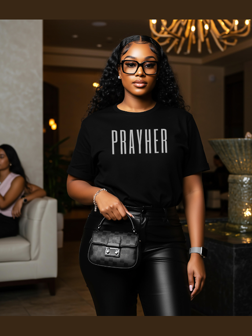 Signature PRAYHER® Tee Bold Faith. Street Style. Power Moves.